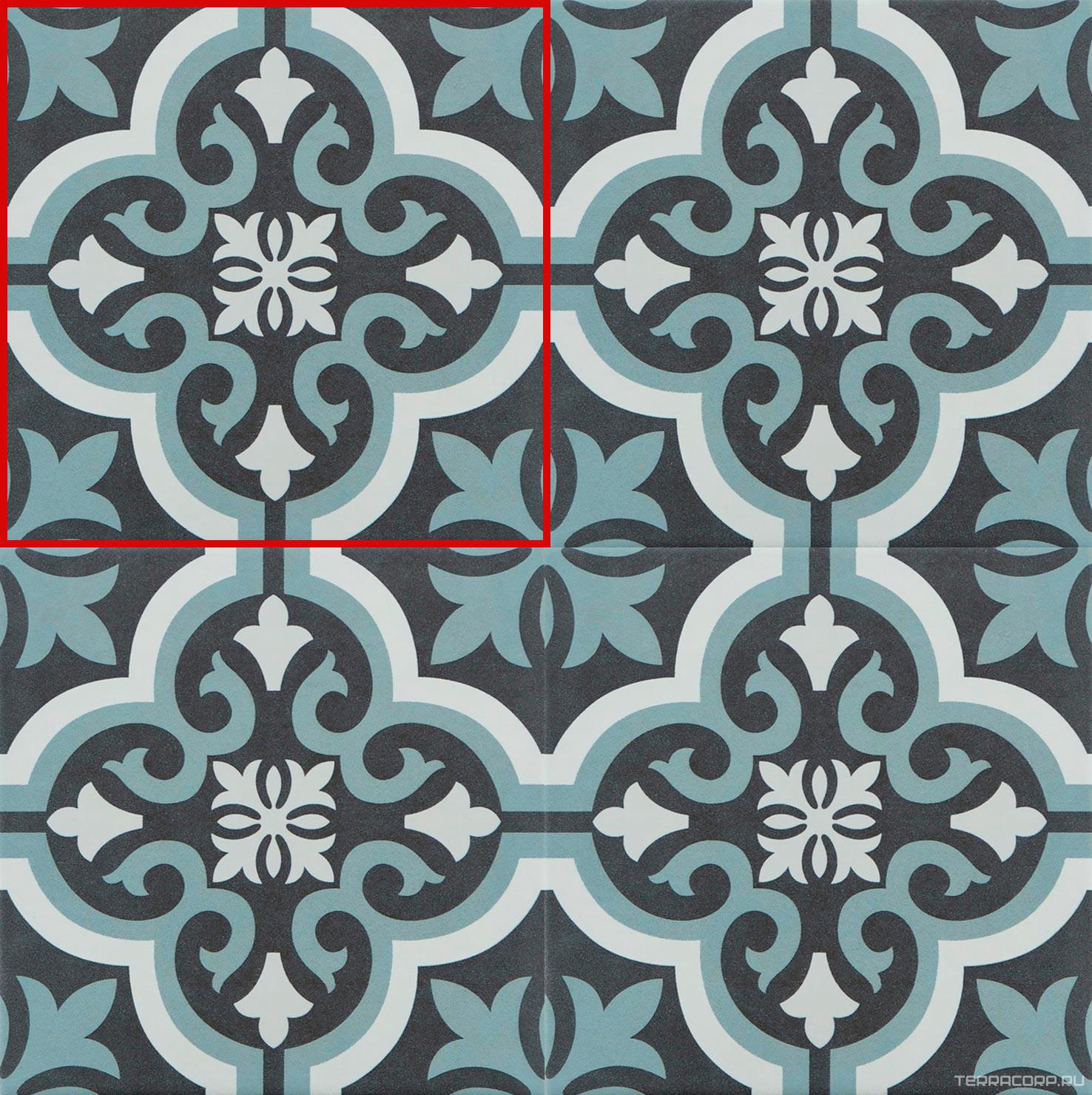 Керамогранит DeShun Ceramics Art Decor DC232 20x20 Комбинированный, фото 3