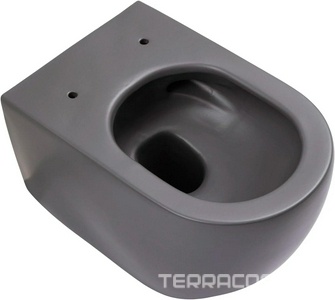 Унитаз подвесной 530х365мм, без сиденья, (цв.антрацит),  ZZ Allen Brau Reality 4.32015.AN