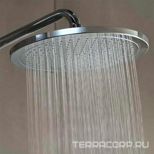 Смеситель для душа (термостат) со стационарным, поворотным верхним душем d280мм, ручной душ, шланг в компл., (цв. хром),  ZZ Hansgrohe Croma Select 26790000