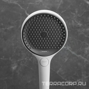 Душевая лейка, 3 типа струи, (цв.матовый белый), HG  130 3jet, EcoSmart ZZ Hansgrohe Rainfinity 26865700