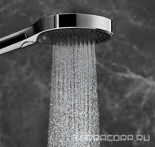Душевая лейка, 3 типа струи, (цв.матовый белый), HG  130 3jet, EcoSmart ZZ Hansgrohe Rainfinity 26865700