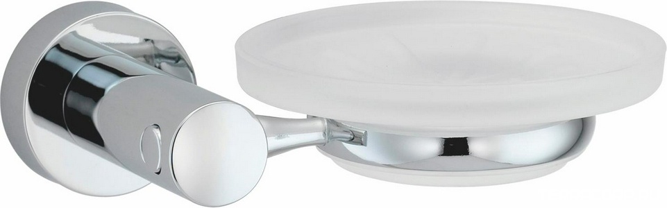 Мыльница стеклянная настенная, хром, Donau Wasserkraft donau K-9429