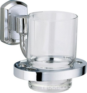 Стаканчик стеклянный настенный, хром, Oder Wasserkraft oder K-3028