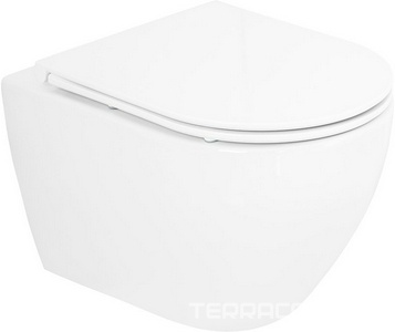 Унитаз подвесной, безободковый 365х510мм, (без сиденья),  ZZ Cezares Stylus-Tor CZR-6601-TH-TOR