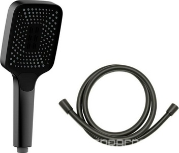 Душевой к-т: смеситель встр.в стену, верхний душ 315х210мм, излив, ручн.душ, шланг, кронштейн совмещ.со шланг.подсоед.,, (цв.черный матовый),Vincea ZZ Vincea Универсал VSFW-4311MB