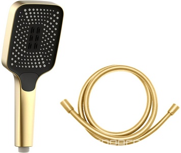 Лейка д/д ручная, шланг 150см. в компл., (цв.брашированное золото), Vincea ZZ Vincea Универсал VSHN-41HBG