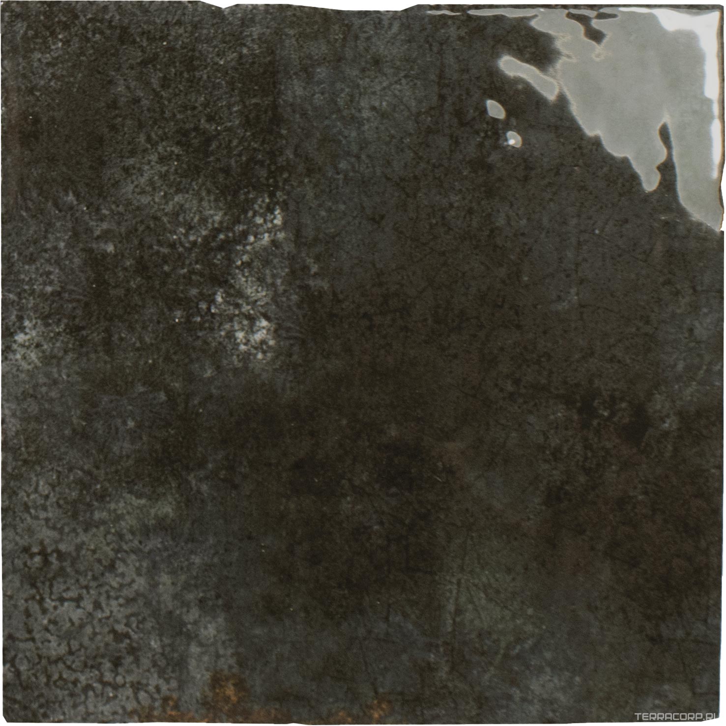 Керамическая плитка DNA Enamel Square Charcoal 12.5x12.5 Черный, фото 6