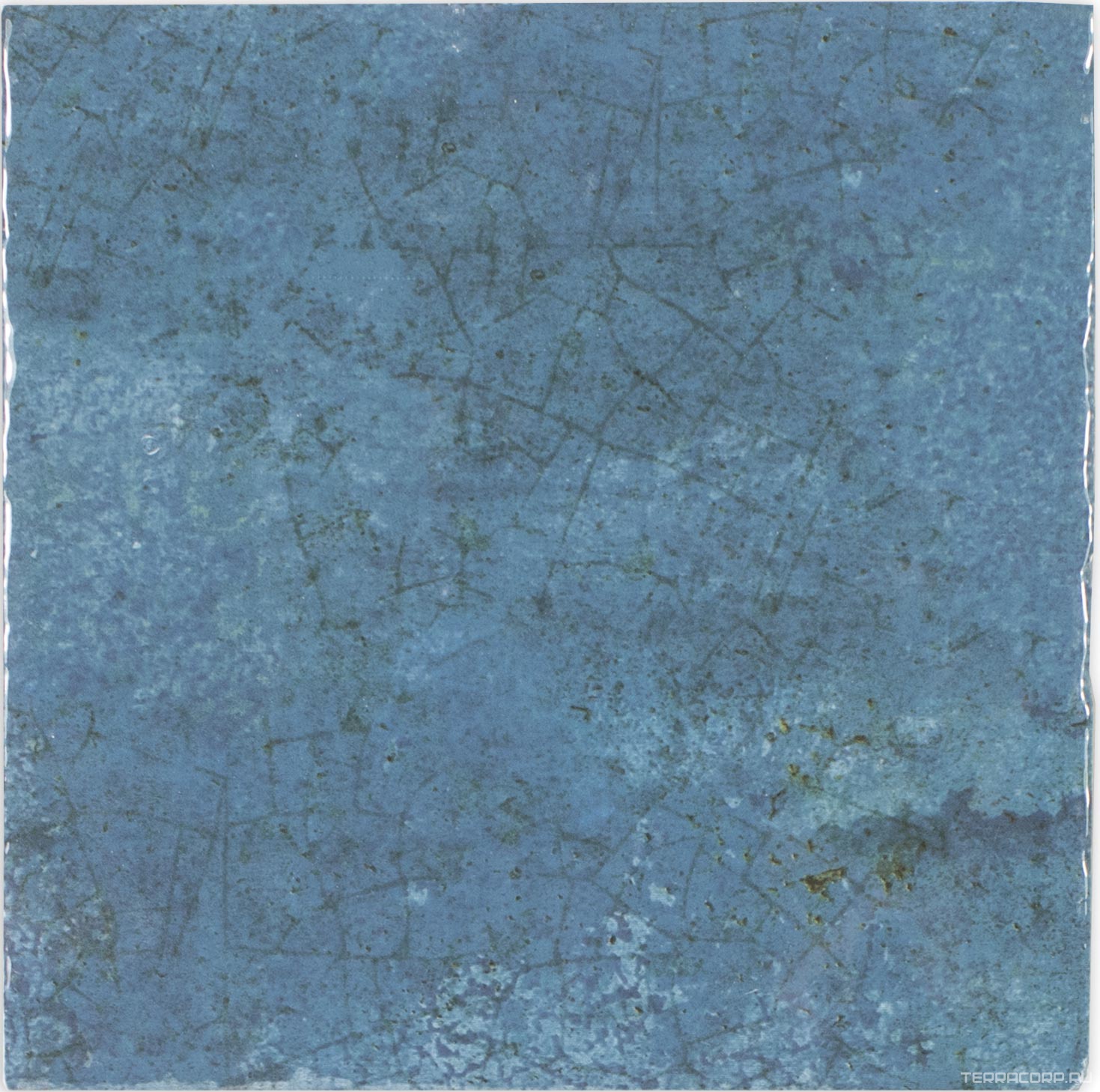 Керамическая плитка DNA Enamel Square Ocean 12.5x12.5 Синий, фото 3