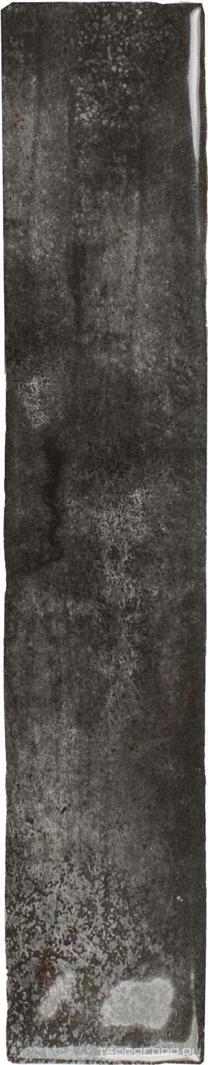 Керамическая плитка DNA Enamel Charcoal 5x25 Черный, фото 4