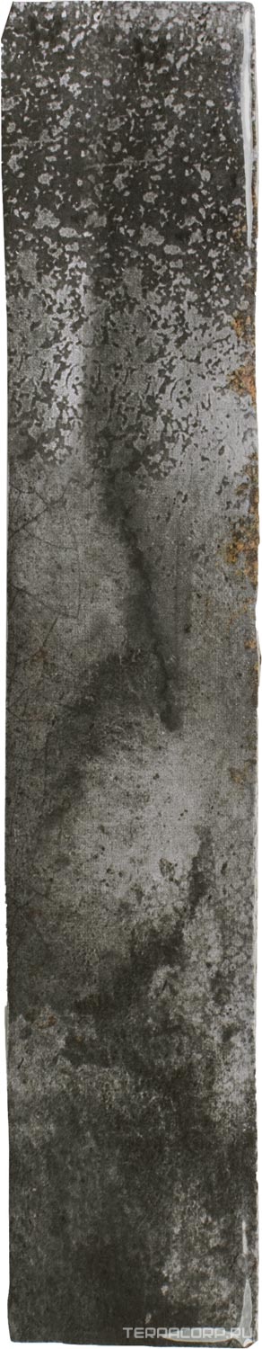Керамическая плитка DNA Enamel Charcoal 5x25 Черный, фото 5