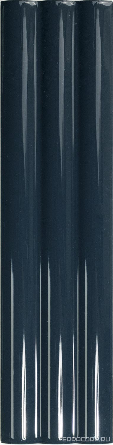 Керамическая плитка DNA Match Curved Midnight Blue gloss 6.25x25 Синий, фото 3