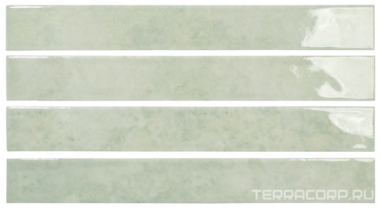 Керамическая плитка DNA Mistral  Aquamarine 3,7x31 Голубой 