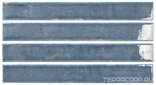 Керамическая плитка DNA Mistral  Indigo 3,7x31 Синий 