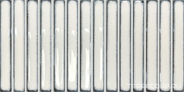 Керамическая плитка DNA Osaka Bars  White 12,5x25 Белый 