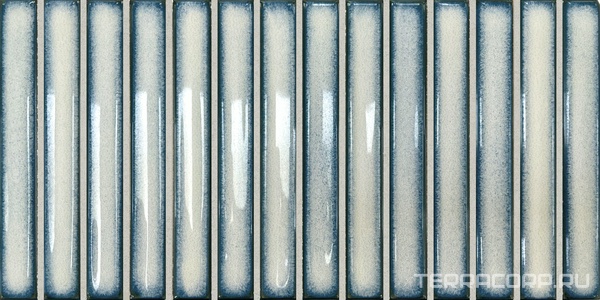 Керамическая плитка DNA Osaka Bars  Blue 12,5x25 Голубой 
