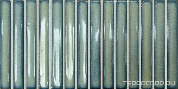 Керамическая плитка DNA Osaka Bars  Green 12,5x25 Зеленый 