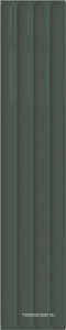 Керамическая плитка DNA Plinto  IN Green Gloss 10.7x54.2 Зеленый 