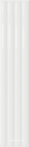Керамическая плитка DNA Plinto  OUT White Gloss 10.7x54.2 Белый 