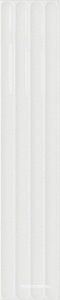 Керамическая плитка DNA Plinto  IN White Gloss 10.7x54.2 Белый 