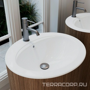 Донный клапан для сливного отверсия раковин/биде с переливом и без перелива, Push-Open, G 1 1/4, (крышка слива пластик цв.оружейная сталь),  Aqueduto RALO RAL0245