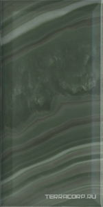 Керамическая плитка Kerama Marazzi Сеттиньяно  зелёный грань глянцевый 9,9х20 Зеленый 