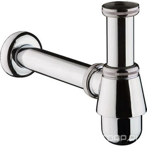 Сифон-стакан для биде, 1 1/4, гориз.часть 220мм, (металл цв.хром), HG ZZ Hansgrohe Комплектующие 55213000
