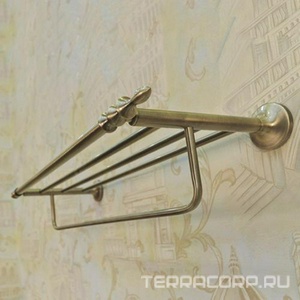 Полка для полотенец 680мм (цв. бронза),  ZZ Art & Max Bohemia AM-4222-Br