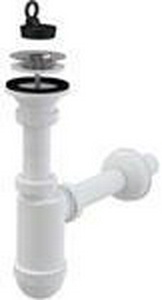 Сифон для раковины с выруском в пол, (пластик цв.белый), Flaminia ZZ Flaminia Универсал FMT/SIF