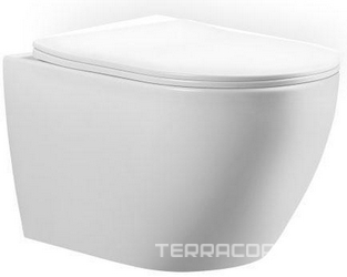 Унитаз подвесной, 360x535мм, безободковый, сиденье с микролифтом, крепеж в компл,.Cox ZZ