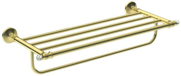 Полка для полотенец 610мм (цв. золото), Antic Cristal ZZ