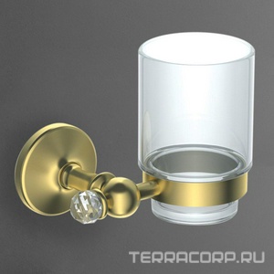 Стакан настенный (цв. бронза / керамика),  ZZ Art & Max Antic Cristal AM-2668SJ-Br