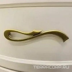 Ручка-скоба для мебели, (цв. бронза), Riccio ZZ