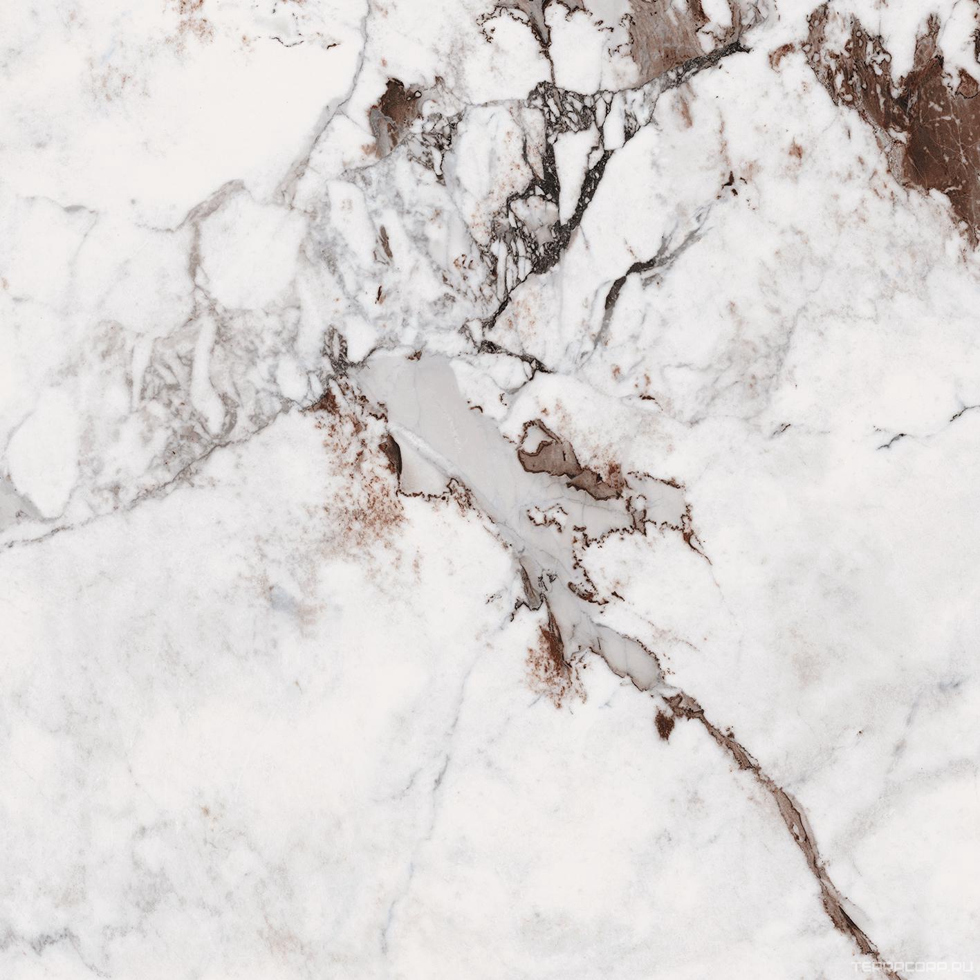 Керамогранит Cedit Magnum Policroma Policroma Breccia Glossy 120x120 Белый, фото 3