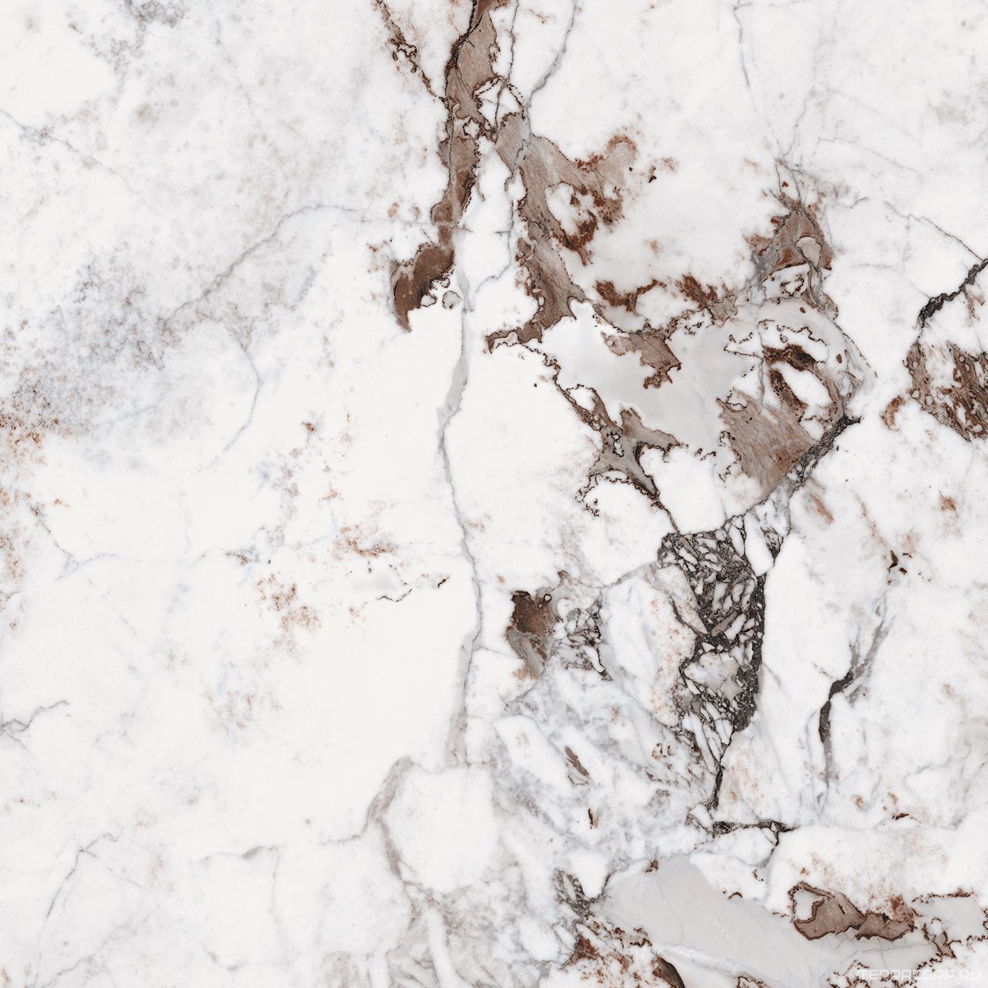 Керамогранит Cedit Magnum Policroma Policroma Breccia Glossy 120x120 Белый, фото 4