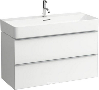 Тумба подвесная 935х385х520 мм, 2 выдвижных ящика, для раковины  8.1028.7, (цв.белый матовый),  ZZ Laufen Space 4.1020.2.160.100.1