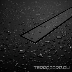 Дренажный канал  400мм, готов к-т, сифон d50мм, затвор сухой/гидро, (цв.черный), RGW SDR-31B ZZ RGW Универсал 47213140-04