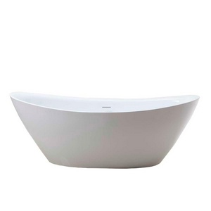 Ванна1800х850х650мм, акрил, отдельностоящая, слив-перелив цв.хром в комплекте, цвет белый Vincea ZZ Vincea Ванны VBT-203