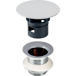 Пробка сливного отверстия для раковины без перелива, 1 1/4''x50мм, незапираемая, пластик., цв.хром, Geberit ZZ Geberit Универсал 152.050.21.1