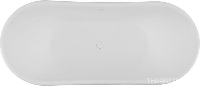 Ванна 1700x750хh665мм, отдельностоящая, интегрированный слив-перелив, д/к в цвет ванны в компл., (искусств.камень цв.белый),  Classic ZZ Allen Brau Krion 2.35004.21