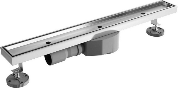 Дренажный канал 1200мм, готов к-т, сифон d50мм, затвор сухой/гидро., накладка для плитки, (цв.хром), RGW SDR-08 ZZ RGW Универсал 21210812-011