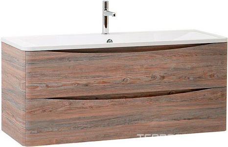 База под раковину подвесная с двумя выкатными ящиками, 1200x450x500мм, без раковины, (цв.Pino Scania), Acqua ZZ BelBagno ACQUA ACQUA-1200-2C-SO-PS