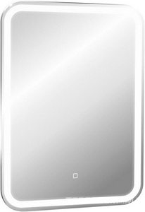 Зеркало 50x80х3см, с встроенным по периметру светильником, сенсорным выключателем, диммером,  ZZ Abber See AG6105S