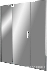 Дверь д/д 1-створчатая с фиксир. панелями1700хh2000мм, вход 693мм, (правая), (цв. гл.серебро,ст.6мм прозр + Clean),  ZZ Kermi Filia XP FX 1GR 17020 VPK