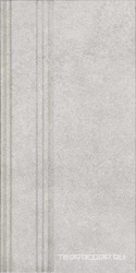 Плинтус Догана серый светлый матовый обрезной 20x40