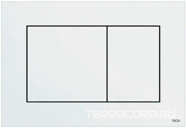 Панель смыва с двумя клавишами (пластик цв. белый глянц.), TECEnow ZZ