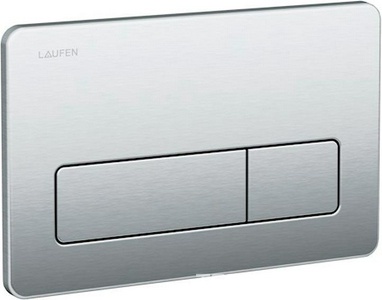 Кнопка смыва, 2 режима, 259х159мм, (металл нерж сталь), Laufen (LIS) ZZ Laufen Универсал 8.9566.2.000.000.1