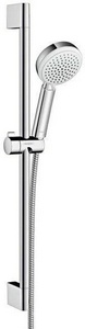 Душевой набор (штанга 65см, поворотный держатель, шланг 1,6м), (цв.белый/хром), HG Crometta 100 Vario ZZ Hansgrohe Универсал 26651400