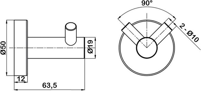 Крючок двойной (цв.золото),  ZZ Swedbe Select 9815GO