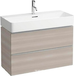 Тумба подвесная 735х385х520 мм, 2 выдвижных ящика, для раковины  8.1028.5, (цв.светлый орех),  ZZ Laufen Space 4.1018.2.160.101.1