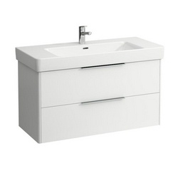 Тумба под раковину 81х44х53 для установки с рак. Pro S 8.1396.5, 2 выдвижных ящика (цв. белый глянец), Base ZZ